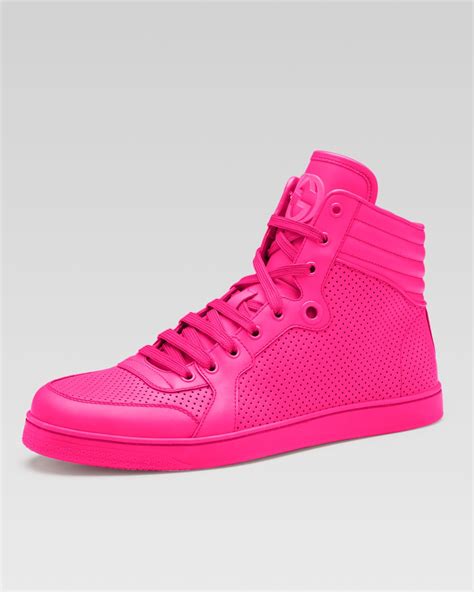 gucci high tops pink|gucci high tops women's.